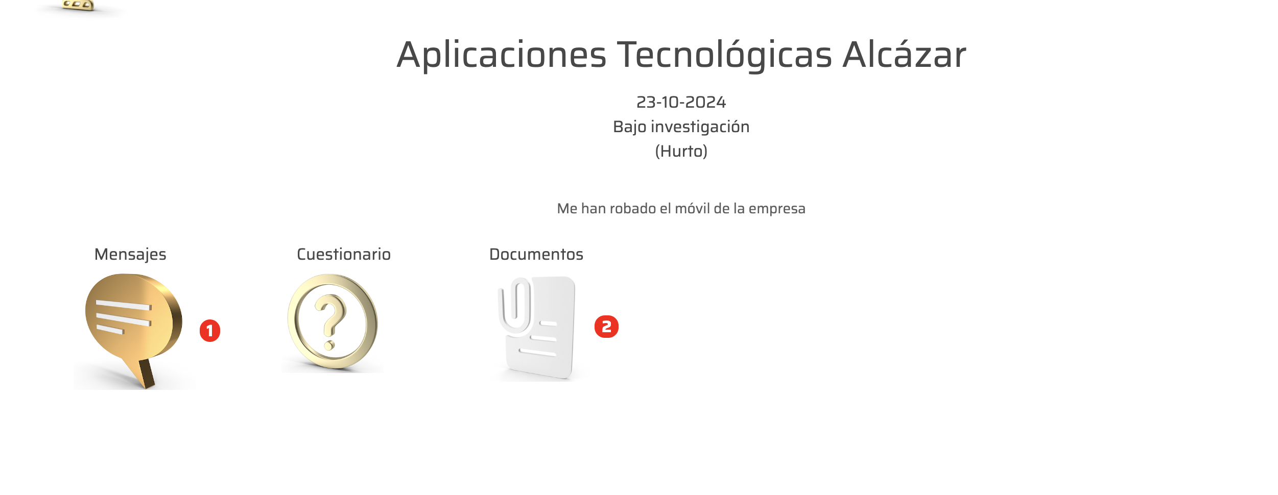 Con el enlace que se le proporcionó el informante puede acceder a su caso.